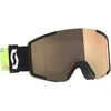 Image de Scott - Masque de ski photochromique - Shield LS Black/Neon Yellow AMP LS Bronze Chrome S1-3 - Jaune