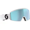 Image de Scott - Masque de ski - Ambit Compact Mineral White/Black AMP Ice Chrome S2 en Silicone - Blanc