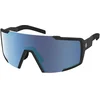 Image de Scott - Lunettes de soleil - Shield Black Amp Beryl Blue Chrome S3 - Noir