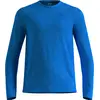Image de Odlo - T-shirt ultra-respirant - Essential Seamless LS Tee M Dazzling Blue Melange pour Homme - Taille M - Bleu