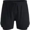 Image de Odlo - Short léger de trail running - Zeroweight 5" 2in1 M Black pour Homme - Taille S - Noir