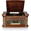 Image de Tourne-Disque Roadstar HIF-1996D+BT - 33/45/78 Tr/Min, Radio Dab+/FM, CD/CDR/CDRW/CD-MP3, Cassette, Bluetooth, USB, rÃ©tro, Bois