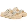 Image de Sandale Guess Fatema Logo 4g Femme Beige - 40