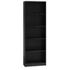 Image de FLORENCE - BibliothÃ¨que contemporaine 5 niches salon/bureau/chambre 30x40x182 - Meuble de rangement multifonctionnel livres dÃ¨co - noir