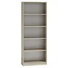 Image de FLORENCE - BibliothÃ¨que contemporaine 5 niches salon/bureau/chambre 30x60x182 - Meuble de rangement multifonctionnel livres dÃ¨co - sonoma
