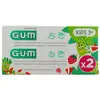 Image de Dentifrice Gomme Kids 3+ Goût Fraise 2x50ml