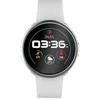 Image de MyKronoz ZeRound2 - 45 mm - argent - montre intelligente avec bande - silicone - blanc - affichage 1.22" - 256 Mo - Bluetooth - 57 g