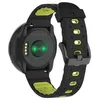 Image de MyKronoz ZeRound2HR Premium - 45 mm - noir brossÃ© - montre intelligente avec sangle - silicone - noir/jaune - affichage 1.22" - 256 Mo - Bluetooth - 53 g
