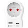 Image de Adaptateur de voyage Europe vers USA avec USB-A et USB-C 20 W Blanc en occasion ou reconditionné