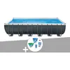 Image de Kit piscine tubulaire Intex Ultra XTR Frame rectangulaire 7,32 x 3,66 x 1,32 m + Kit de traitement au chlore