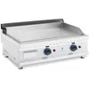 Image de Plancha à gaz naturel en inox grill 60 x 80 x 32 cm argenté