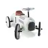 Image de Porteur voiture en métal blanc crème