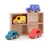 Image de Coffret de 4 voitures en bois city