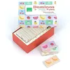 Image de Dominos en bois fruits et légumes