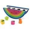 Image de Boîte à formes pastèque et fruits en bois jeu d'éveil coloré et éducatif Vilac