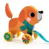 Image de Lou le petit chien a tirer en bois
