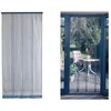 Image de Rideau de porte moustiquaire mosquito gris - 100 x 220 cm - morel