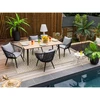Image de Table de jardin rectangulaire en bois teck comores - 4 places - jardiline
