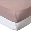 Image de Drap housse 60x120 cm - lot de 2 - blanc rose en coton