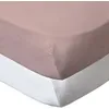 Image de Drap housse 70x140 cm - lot de 2 - blanc rose en coton