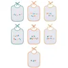Image de 5 bavoirs naissance bon appétit - bavoir bébé à lacets 20x25 cm