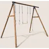 Image de Portique adolescent en bois rond 4 agrès