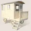 Image de Cabane roulotte en bois sur pilotis pour