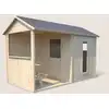 Image de Cabane en bois avec préau et table de je