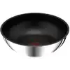 Image de Poêle wok acier inoxydable 26cm