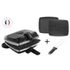 Image de Croque-gaufre-gaufrette 2 plaques 1000w noir lagrange 039224