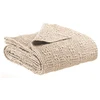 Image de Plaid stonewashed tana creme 140 x 200  