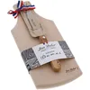 Image de Jean dubost planche à découper en bois + couteau 26cm