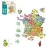 Image de Carte de la france en magnets en bois