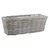 Image de Jardinière en osier gris clair 40 cm