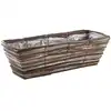 Image de Jardinière osier et bois 50cm