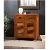 Image de Api - meuble de rangement en bois teck 2 portes 2 tiroirs marron
