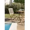Image de Fun - ensemble de 2 chaises de jardin lombock en bois teck