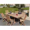 Image de Fun - table de jardin 10 pers. Ext. 180 à 240 en bois teck