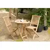 Image de Fun - table de jardin 2 personnes, ronde pliante 60x60cm en bois teck