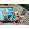 Image de Fun - table de jardin 2 personnes, carrée pliante 60x60cm en bois teck