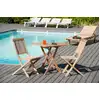 Image de Fun - table de jardin 2 personnes, carrée pliante 70x70cm en bois teck