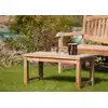 Image de Fun - table basse de jardin rectangulaire 90x45cm en bois teck
