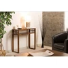 Image de Lauren - console marron rectangulaire 1 étagère bois mindi