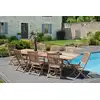 Image de Fun - table de jardin extensible bois teck 200 à 300 cm