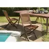 Image de Maeva - ensemble de 2 chaises de jardin java en bois teck huilé