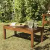 Image de Maeva - table basse de jardin rect. 100 x 50 cm en bois teck huilé