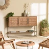 Image de Sixtine - buffet en bois de teck recyclé 3 portes