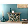 Image de Clara - console plateau rectangulaire bois de teck - pieds bois flotté