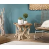Image de Clara - table d'appoint nature plateau carré en bois de teck 55x55cm