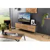 Image de Maxence - meuble tv 2 portes 1 tiroir bois teck recyclé et pieds gris